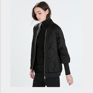Zara Oversized Bomber Jacket